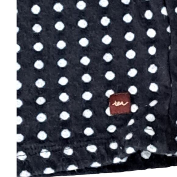 Tea Collection Black With White Dots Short Sleeve  Dress Size 3T - Picture 7 of 7